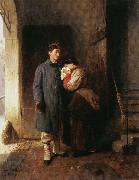 Girolamo Induno Departure of t he Conscript oil painting on canvas